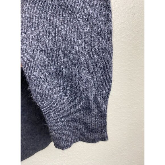 J. Crew cashmere Wool rabbit Hair gray Sweater Gray Women sz Gray French Bulldog - Picture 7 of 9